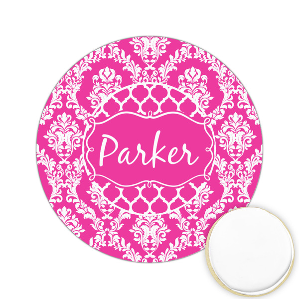 Custom Moroccan & Damask Printed Cookie Topper - 2.15" (Personalized)