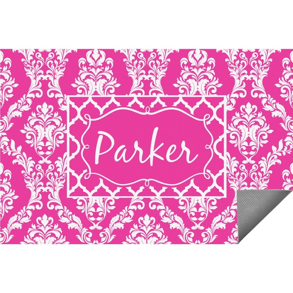 Custom Moroccan & Damask Indoor / Outdoor Rug - 5'x8' (Personalized)