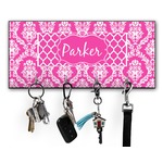 Moroccan & Damask Key Hanger w/ 4 Hooks w/ Name or Text