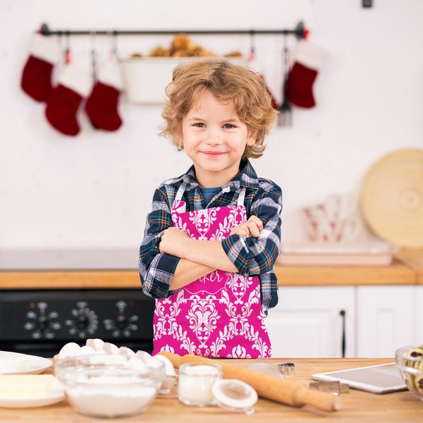 Moroccan & Damask Kid's Aprons - Small - Lifestyle