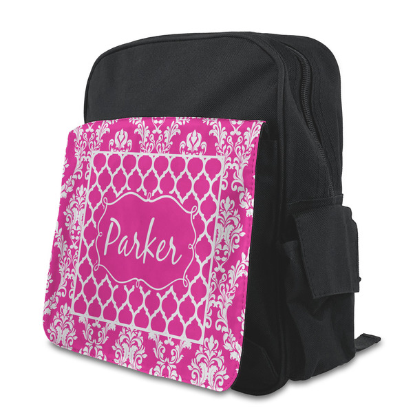 Custom Moroccan & Damask Preschool Backpack (Personalized)