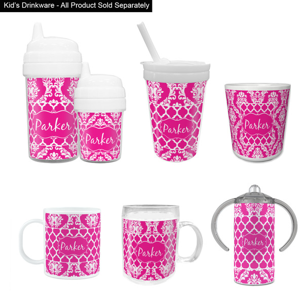 Moroccan & Damask Kid's Drinkware - Customized & Personalized