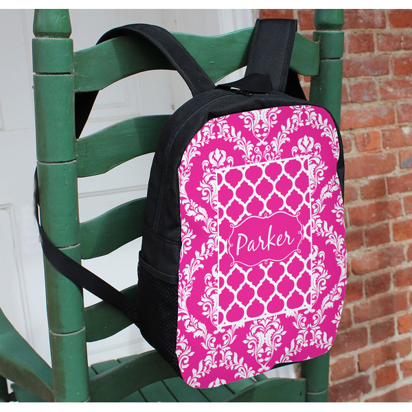 Moroccan & Damask Kids Backpack - In Context