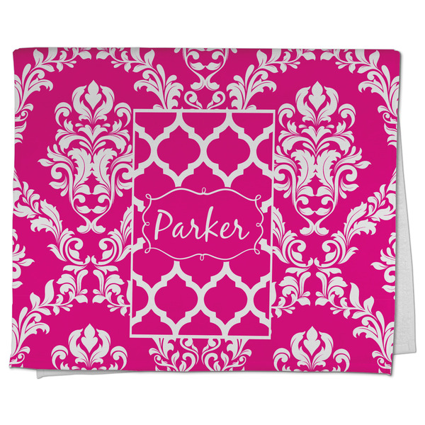 Custom Moroccan & Damask Kitchen Towel - Poly Cotton w/ Name or Text