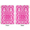 Moroccan & Damask Large Laundry Bag - Front & Back View
