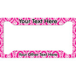 Moroccan & Damask License Plate Frame - Style A (Personalized)