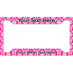 Moroccan & Damask License Plate Frame (Personalized)
