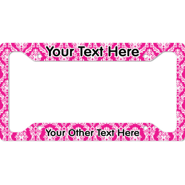 Custom Moroccan & Damask License Plate Frame - Style A (Personalized)