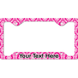 Moroccan & Damask License Plate Frame - Style C (Personalized)