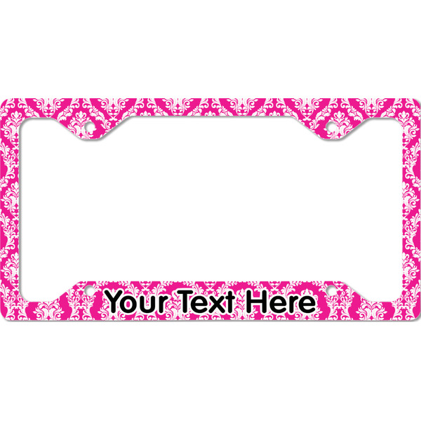 Custom Moroccan & Damask License Plate Frame - Style C (Personalized)