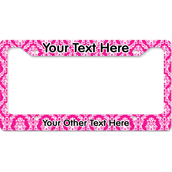 Custom Moroccan & Damask License Plate Frame - Style B (Personalized)