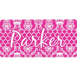 Moroccan & Damask Front License Plate (Personalized)