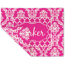 Moroccan & Damask Double-Sided Linen Placemat - Single w/ Name or Text
