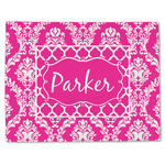 Moroccan & Damask Single-Sided Linen Placemat - Single w/ Name or Text