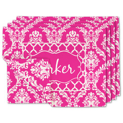 Moroccan & Damask Linen Placemat w/ Name or Text
