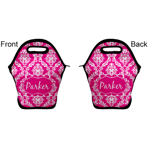 Moroccan & Damask Lunch Bag - Front and Back