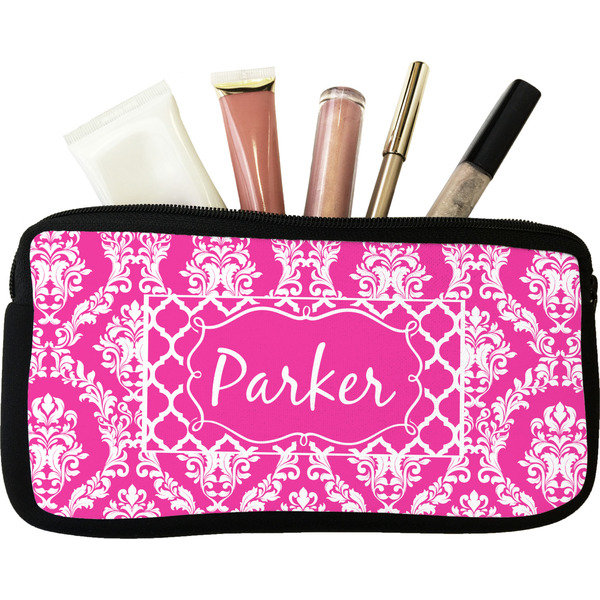 Custom Moroccan & Damask Makeup / Cosmetic Bag - Small (Personalized)