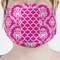 Moroccan & Damask Mask - Pleated (new) Front View on Girl