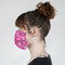 Moroccan & Damask Mask - Side View on Girl