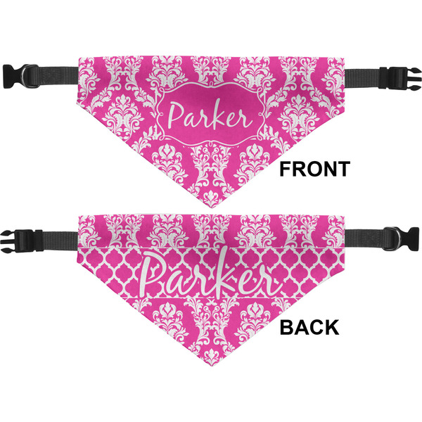Moroccan & Damask Medium Dog Bandana Approval