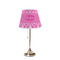 Moroccan & Damask Poly Film Empire Lampshade - On Stand