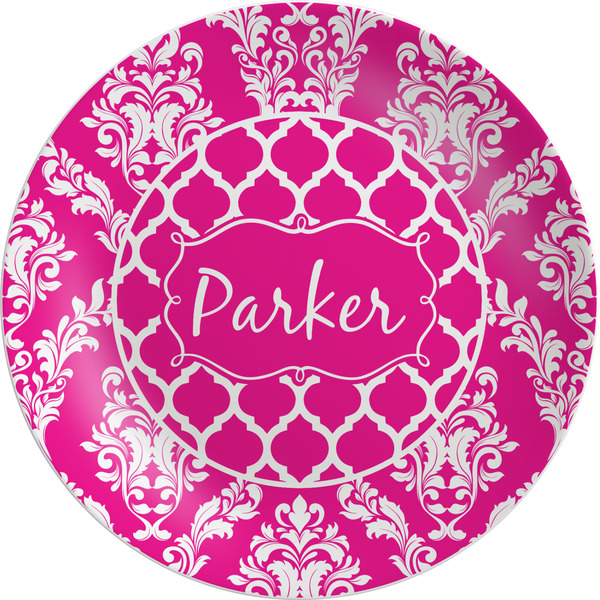 Custom Moroccan & Damask Melamine Salad Plate - 8" (Personalized)