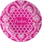 Moroccan & Damask Melamine Plate (Personalized)