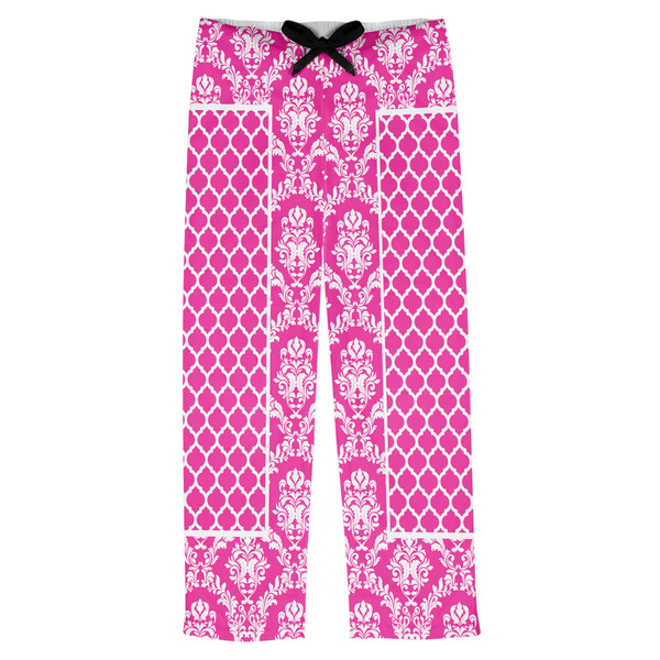 Custom Moroccan & Damask Mens Pajama Pants - XS