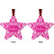 Moroccan & Damask Metal Star Ornament - Front and Back