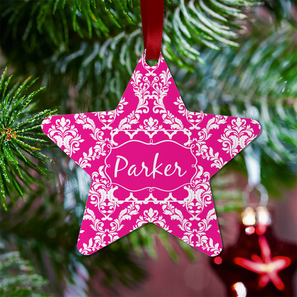 Moroccan & Damask Metal Star Ornament - Lifestyle
