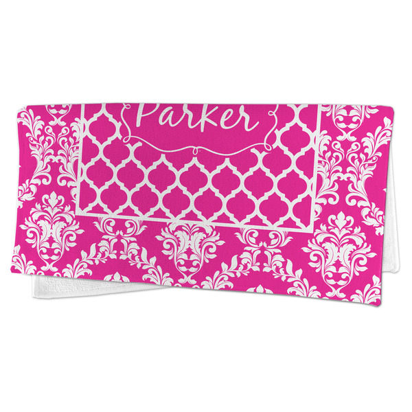 Moroccan & Damask Microfiber Dish Rag - FOLDED (half)