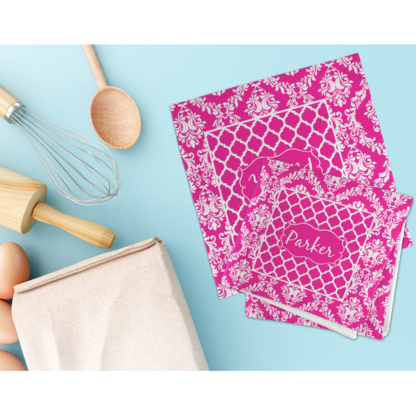 Moroccan & Damask Microfiber Dish Rag - LIFESTYLE
