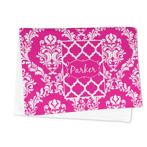 Moroccan & Damask Microfiber Dish Towel - FOLDED HALF