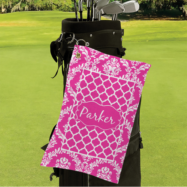 Moroccan & Damask Microfiber Golf Towels - LIFESTYLE