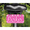 Moroccan & Damask Mini License Plate on Bicycle - LIFESTYLE Two holes