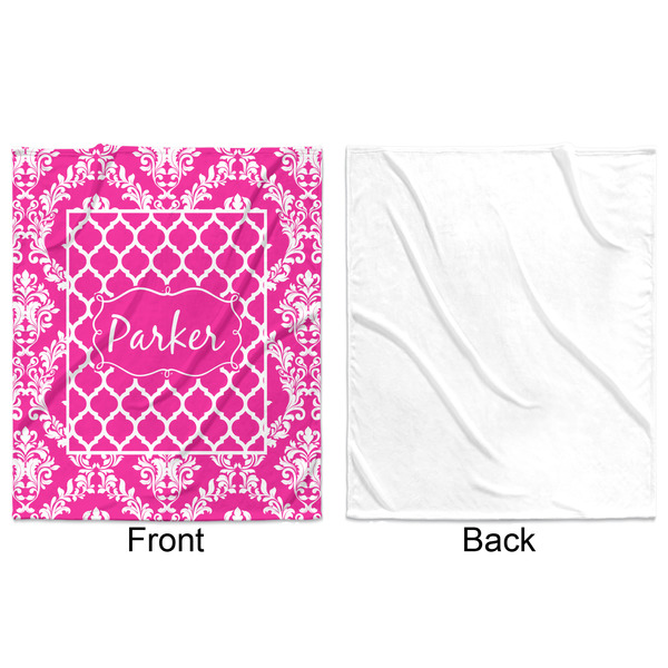 Moroccan & Damask Minky Blanket - 50"x60" - Single Sided - Front & Back