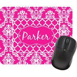 Moroccan & Damask Rectangular Mouse Pad (Personalized)
