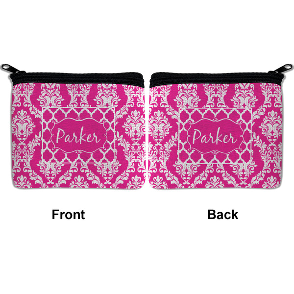 Moroccan & Damask Neoprene Coin Purse - Front & Back (APPROVAL)