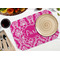 Moroccan & Damask Octagon Placemat - Single front (LIFESTYLE) Flatlay