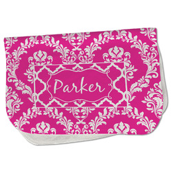 Moroccan & Damask Burp Cloth - Fleece w/ Name or Text