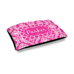 Moroccan & Damask Outdoor Dog Bed - Medium (Personalized)