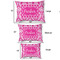 Moroccan & Damask Outdoor Dog Beds - SIZE CHART