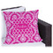 Moroccan & Damask Outdoor Pillow - 18" (Personalized)