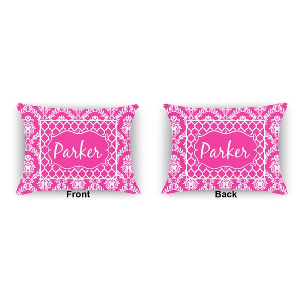 Moroccan & Damask  Outdoor Rectangular Throw Pillow (Front and Back)