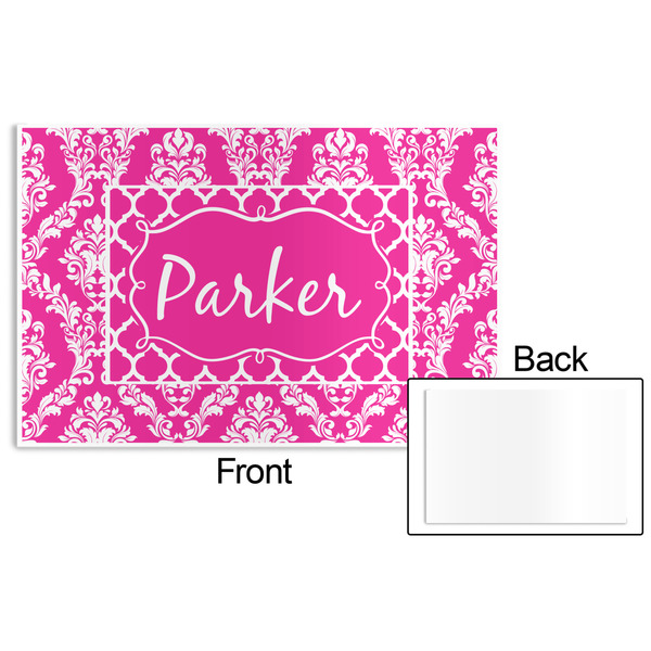 Moroccan & Damask Disposable Paper Placemat - Front & Back