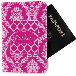 Moroccan & Damask Passport Holder - Fabric (Personalized)