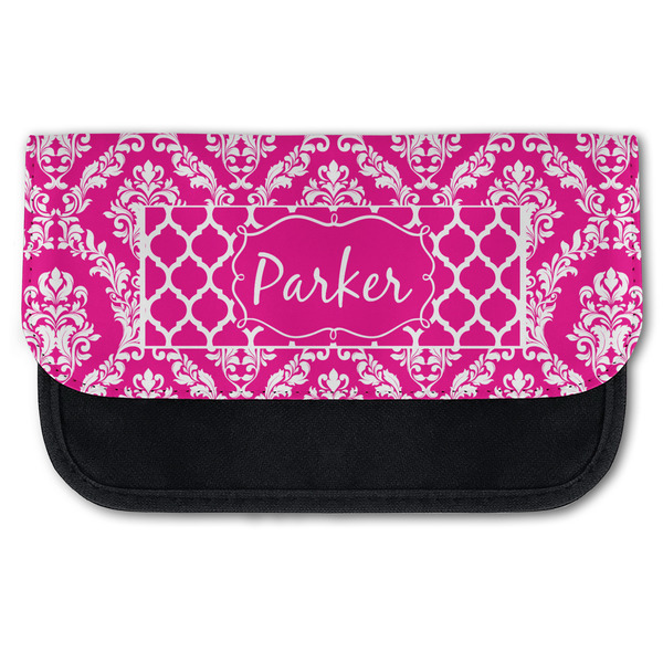 Custom Moroccan & Damask Canvas Pencil Case w/ Name or Text