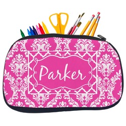 Moroccan & Damask Neoprene Pencil Case - Medium w/ Name or Text