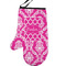 Moroccan & Damask Personalized Oven Mitt - Left
