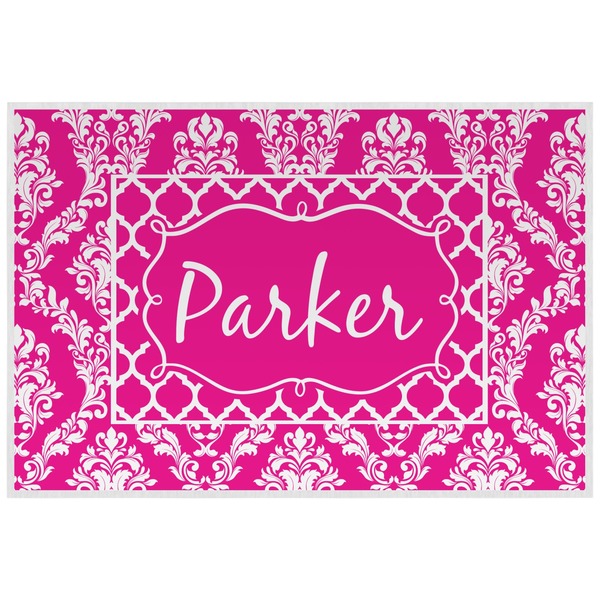 Moroccan & Damask Personalized Placemat (Back)